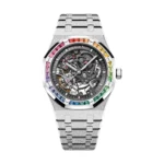 Audemars Piguet 15412BC.YG.1224BC.03-B Royal Oak Skeleton Slate Dial White Gold Bracelet