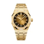 Audemars Piguet 15550BA.GG.1356BA.01 Royal Oak Yellow Dial Yellow Gold Bracelet