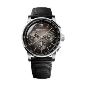 Audemars Piguet 26393CR.OO.A002KB.01 Code 11.59 Grey Sunburst Dial Black Rubber-Coated Strap Watch