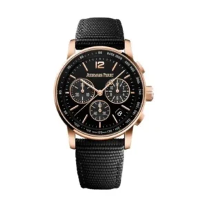 Audemars Piguet 26393OR.OO.A002KB.01 Code 11.59 Black Dial Black Rubber Strap Watch