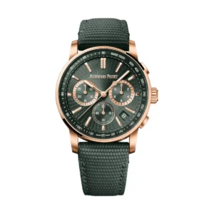 Audemars Piguet 26393OR.OO.A056KB.01 Code 11.59 Green Dial Green Rubber Strap Watch