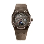 Audemars Piguet 26585CM.OO.D301VE.01 Royal Oak Sapphire Dial Brown Leather Strap