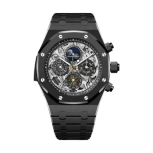 Audemars Piguet 26605CE.OO.1248CE.01 Royal Oak Sapphire Dial Black Ceramic Bracelet Watch