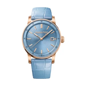 Audemars Piguet 77410OR.OO.A344CR.01 Code 11.59 Light Blue Dial Light Blue Leather Strap Watch